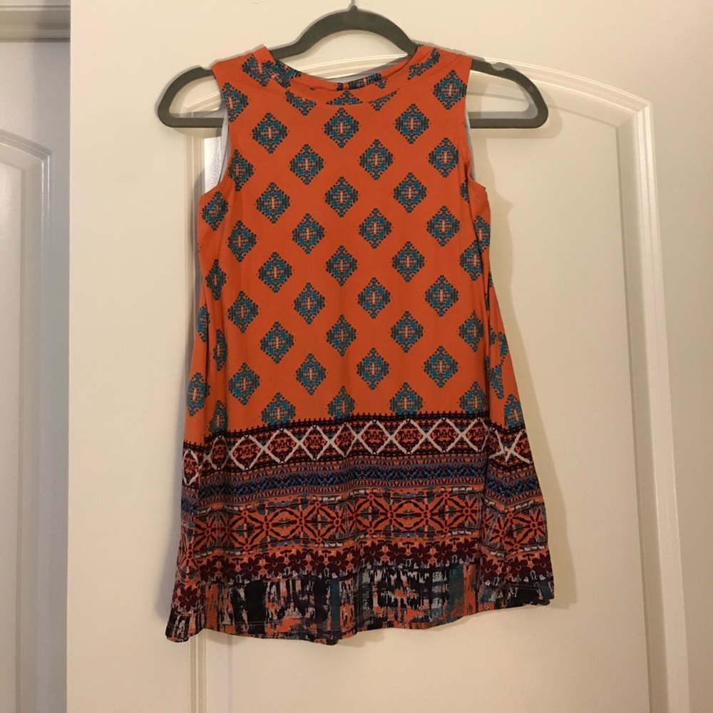 Aztec print swing top